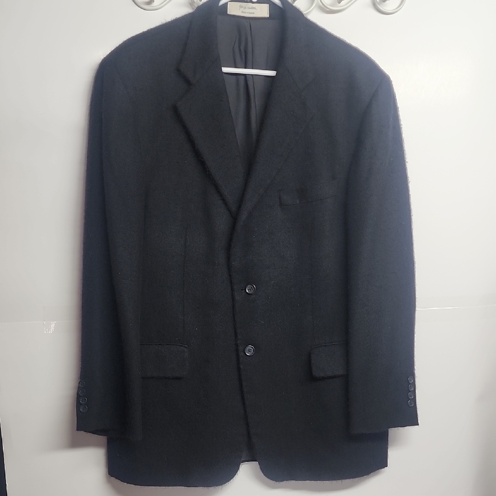John W Nordstrom 100% Cashmere Fabric By Loro Piana & Citaly Blazer Sz 42